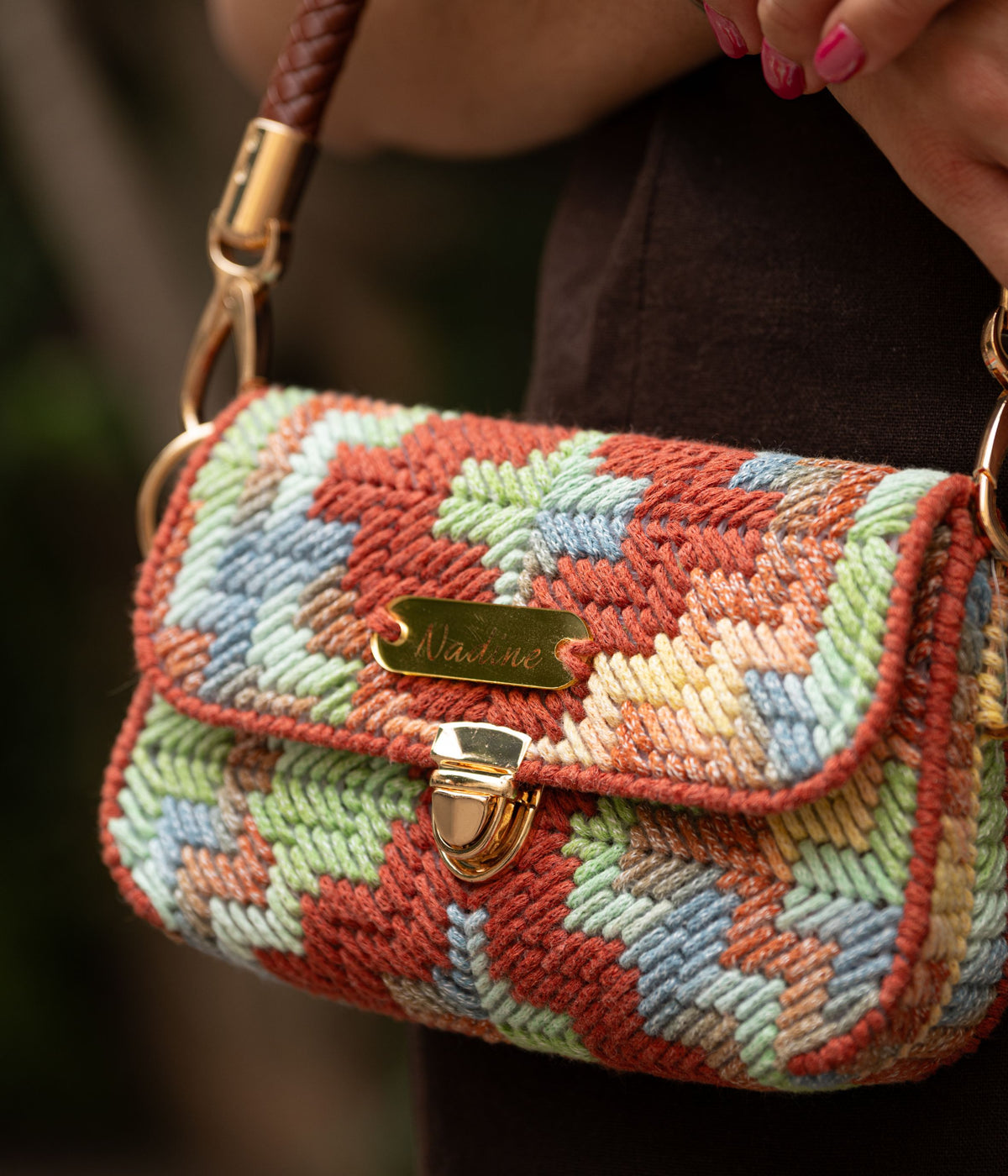 Sac en crochet rigide petit format