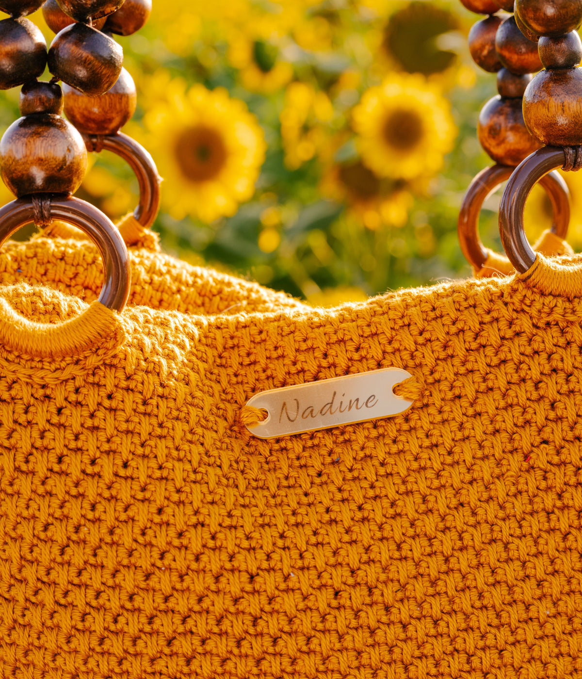 Sac cabas format moyen jaune ocre